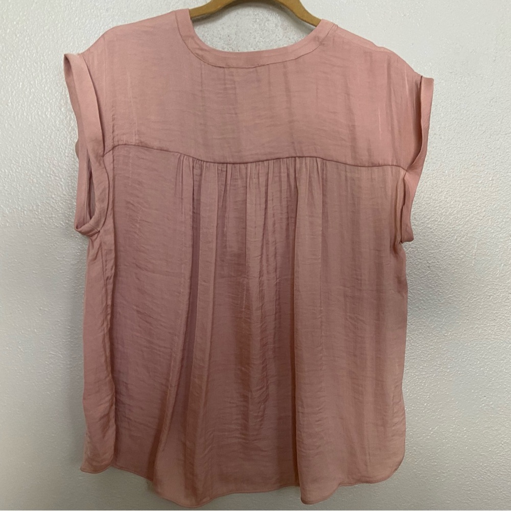 RACHEL Rachel Roy Soft Pink Cap Sleeve Blouse - Picture 6 of 6